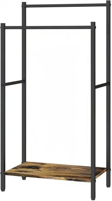 Relaxdays Handtuchständer aus Metall in Schwarz, freistehend, H: 81,5 cm, B: 42 cm, T: 24 cm - Bild 1