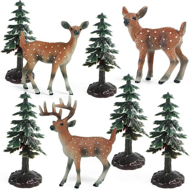 Oenux Wildtiere Wald, Actionfigur, 8-teiliges Set, ab 3 Jahren - Bild 1