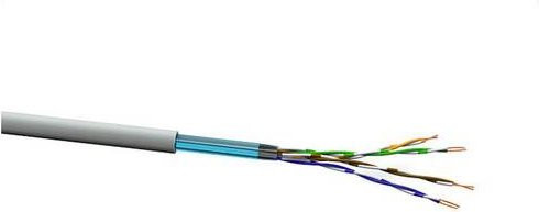 VOKA Kabelwerk Netzwerkkabel CAT 5e F/UTP Ethernet/LAN Grau (RAL 7035) 100m - Bild 1