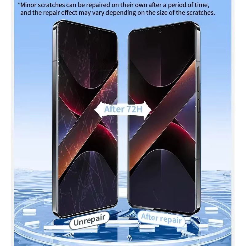 3 Stück HD Full Cover Hydrogel Displayschutzfolie für Xiaomi Poco X7 Pro, X6, M7 und F7 Ultra, transparent - Bild 4