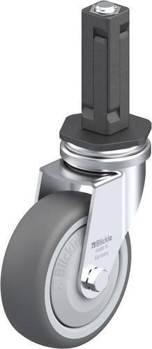 Blickle LRA-PATH 75KF-EV02 Lenkrolle in Grau mit 75mm Rad-Durchmesser und 75kg Tragfähigkeit - Bild 1