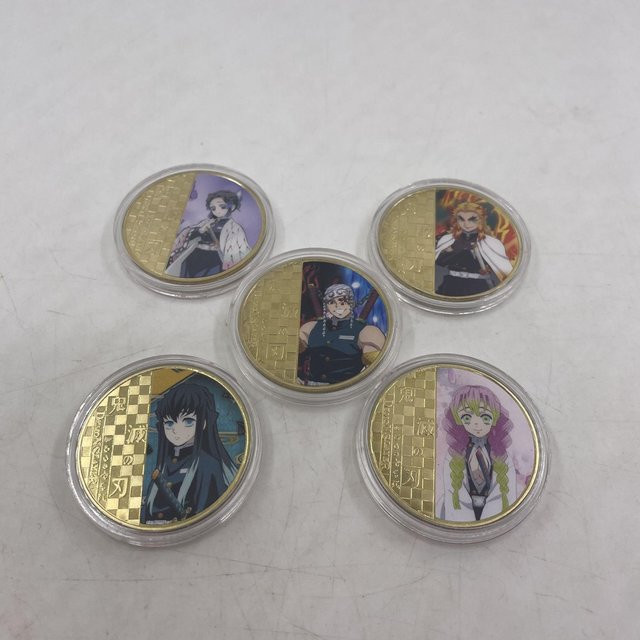 Tianyi 1 Anime Münzsammlung Kamado Tanjirou Nezuko Agatsuma Zenitsu Gold Bunt - Bild 1