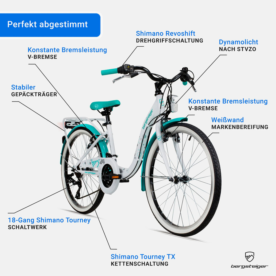 Bergsteiger Citybike Bergsteiger, 20 Zoll / 24 Zoll - Bild 3