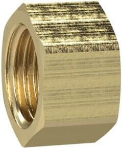 Riegler Verschlusskappe in Sechskant-Ausführung aus Messing, G 1/4, SW 16, Farbe Gold - Bild 1
