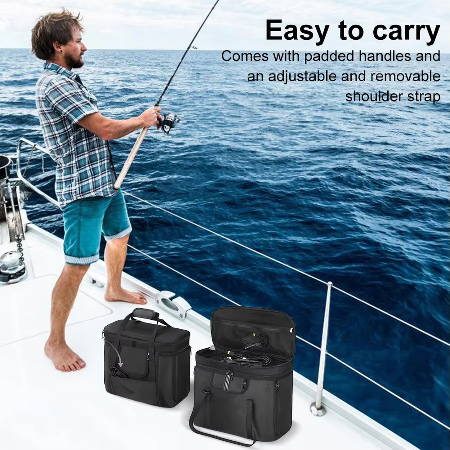Ecoflow Tragetasche für Solargeneratoren Delta 3 Plus, Delta 2 und River 2 Serie, Farbe: Schwarz - Bild 3