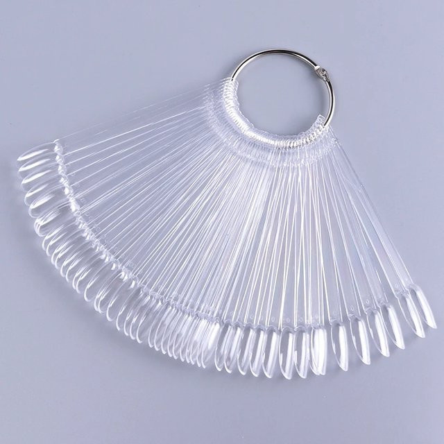 HOMEFISH Nagel-Display-Spitzen, Naturfarben, Transparent, 50 Stück - Bild 1