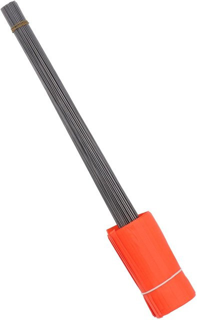 100 Stück Markierungsfahnen aus PVC und Stahl in Grau und Orange, Rasenmarkierungen für Hundetraining und Baustellen, Fahnenmaße: 10 x 13 cm, Stangenhöhe: 38 cm - Bild 1
