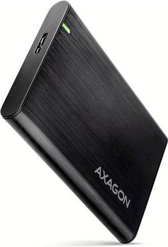 AXAGON EE25-A6M Festplattengehäuse für 2,5 Zoll Festplatten mit USB 3.2 Gen 1 und Micro-USB B in Schwarz - Bild 1