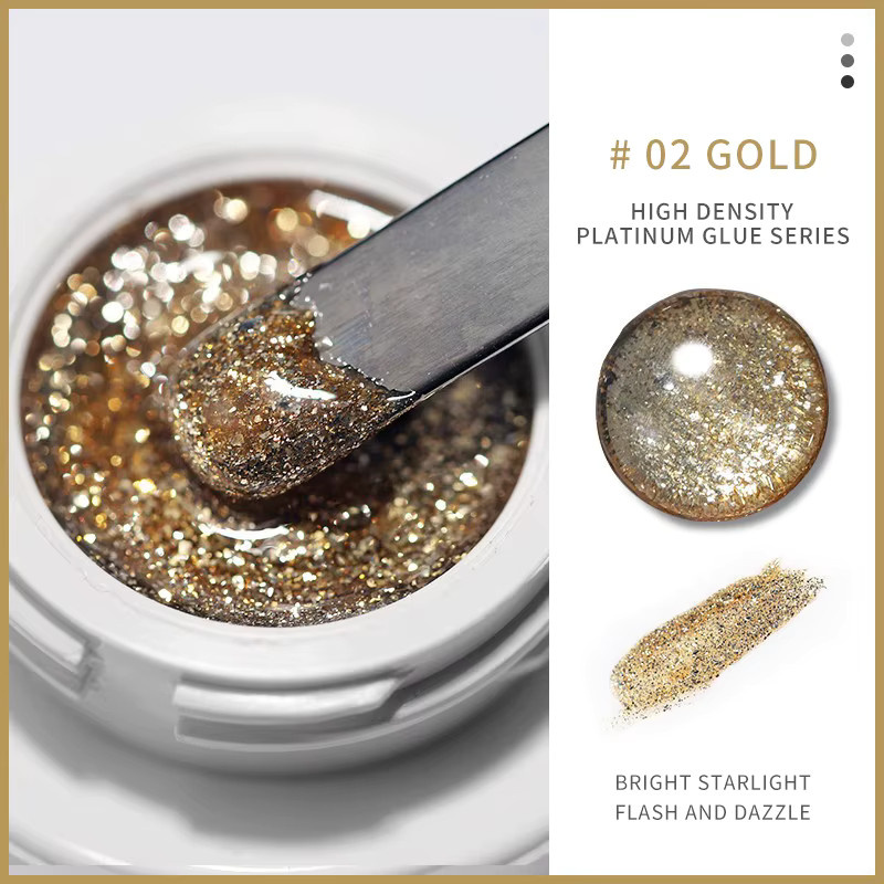 HotPress Glitter Nail Art Glue, Metallic, 5g - Bild 3