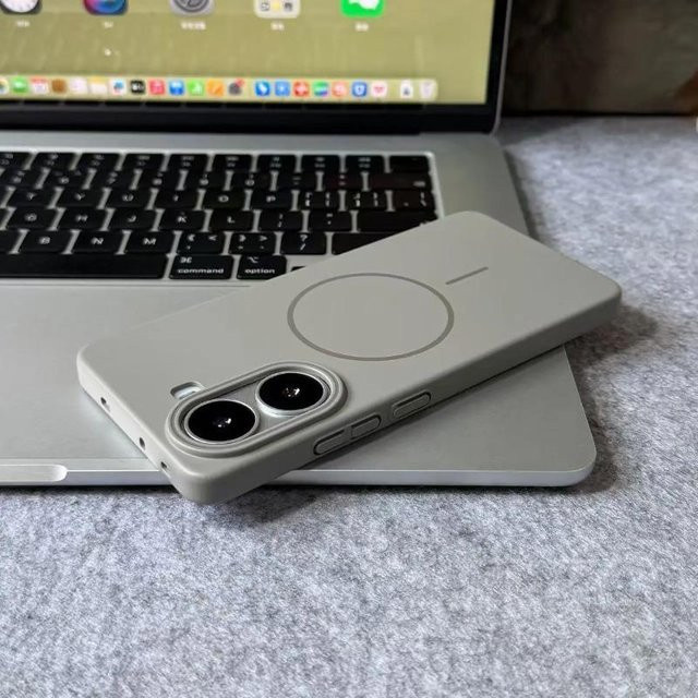 Xiaomi Schutzhülle für POCO X8 Pro Max und Redmi Turbo Max, Mattes Hart-PC-Cover in Grau, Stoßfest mit Magnetischem Kabellosem Laden - Bild 1