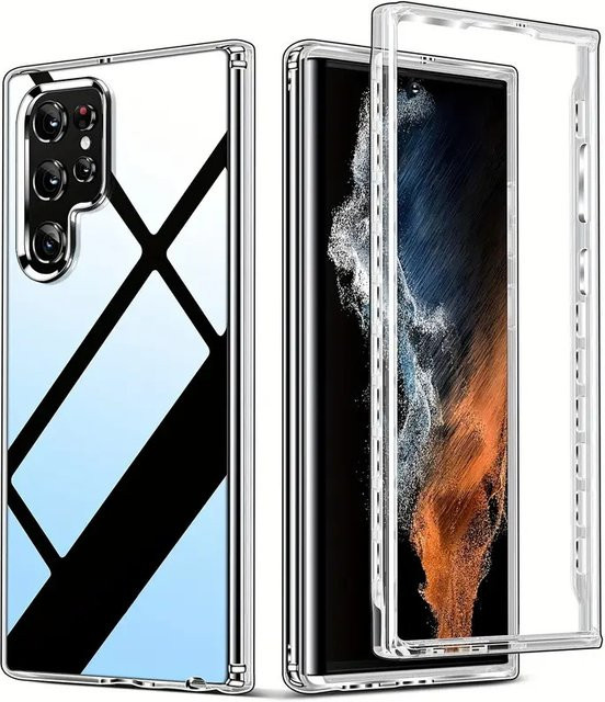 Transparente 360 Grad Schutz Handyhülle für Samsung Galaxy S25 Ultra S24 S23 S22 S21 Plus FE Note 20 Ultra A71 - Bild 1