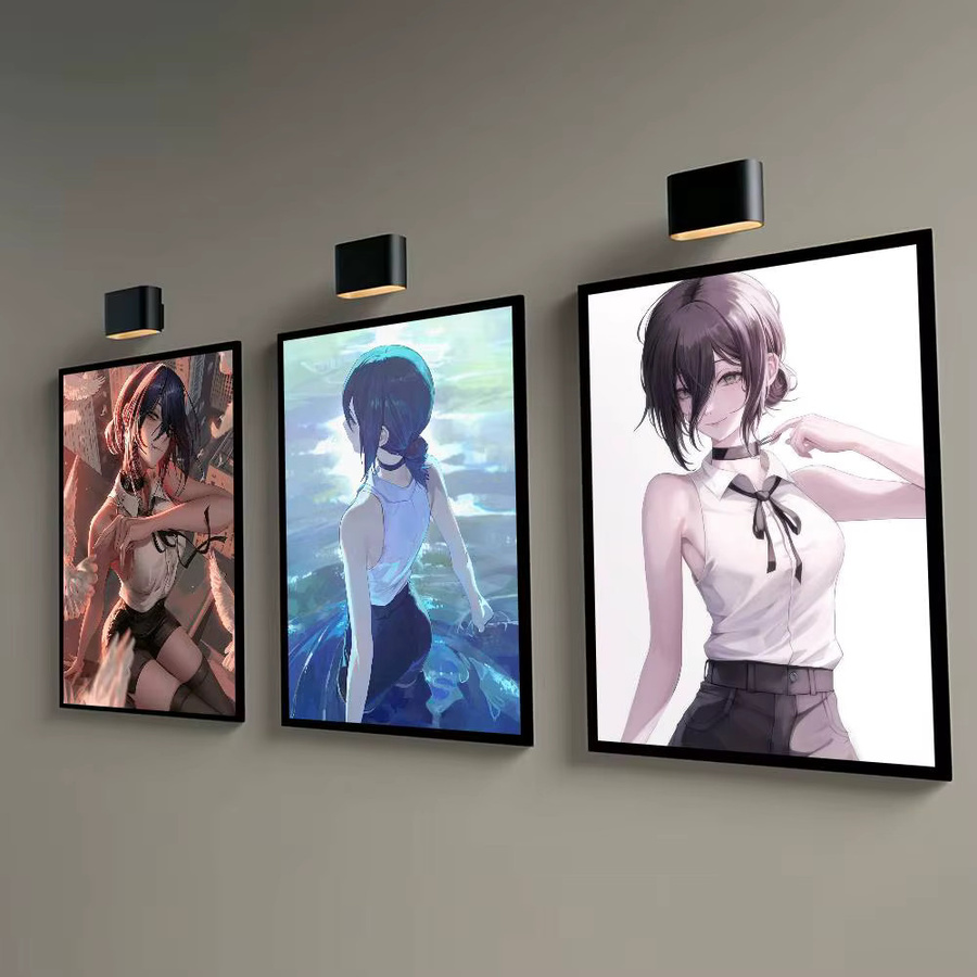 Anime Chainsaw Man Reze Poster Wandaufkleber Bilibili Dekoration Mehrfarbig - Bild 4