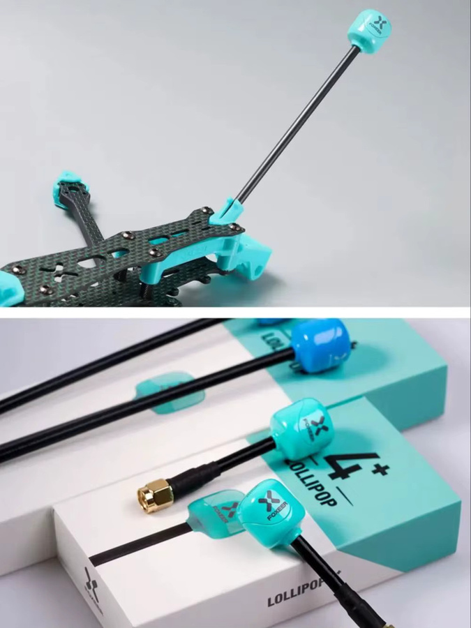 2 Stück Foxeer Lollipop 4 Plus 5,8 GHz 2,6 dBi FPV Antennen für RC Quadcopter mit SMA MMCX UFL Anschluss (RHCP/LHCP) - Bild 3