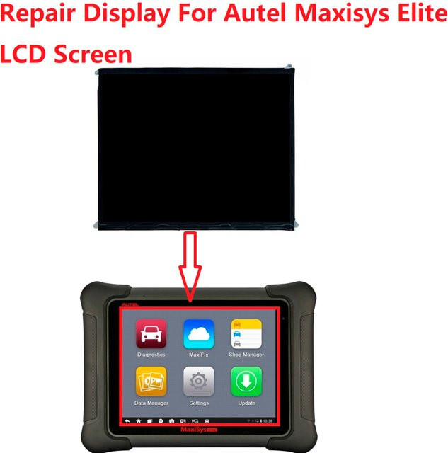 Autel Ersatz-LCD-Matrix-Display 9,7 Zoll in Schwarz für MaxiSys Elite und Elite II sowie MS908S II - Bild 1