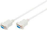 DIGITUS Null-Modem Anschlusskabel in Weiß oder Beige - Bild 1