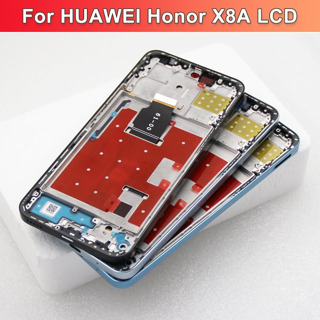 Honor X8a Ersatzdisplay mit 6,7 Zoll LCD-Touchscreen Digitizer Baugruppe inklusive Rahmen in Schwarz - Bild 1