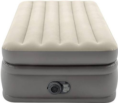 Intex Twin Comfort Elevated Airbed Luftbett in Beige und Braun, B/T/H: 99 x 191 x 51 cm - Bild 1