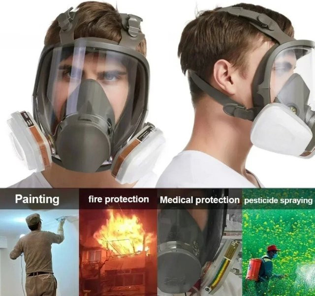 6800 Vollgesichts-Atemschutzmaske als Anti-Nebel-Gasmaske mit Sicherheitsfilter zum Schutz vor Staub und Formaldehyd - Bild 1