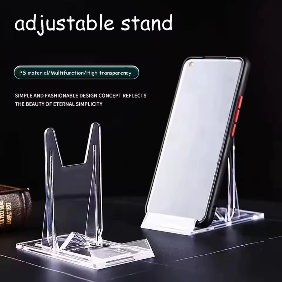 Verstellbarer Display-Ständer aus transparentem Acryl für Bücher, Geldbörsen, Ausweise und Tablets - Bild 2