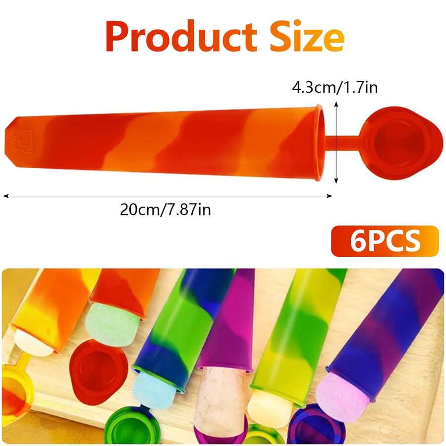 Willstar Popsicle Maker Set in Multicolour für DIY Eis, Joghurt und Gelee, runde Form - Bild 2