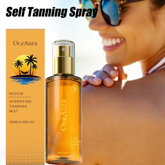 OceAura Selbstbräunungsspray für Gesicht und Körper, 100 ml, Unisex - Bild 1