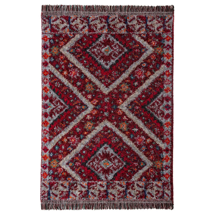 Flair Rugs Hochflorteppich Emil Shaggy in Rot mit abstraktem Design, B/T: 200 x 300 cm - Bild 2