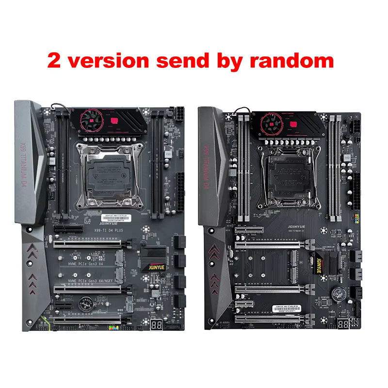 JGINYUE X99-TI D4 PLUS Motherboard-Kit mit Intel Xeon E5 2690 V4 CPU, LGA 2011-3, DDR4, ECC, M.2 NVMe und USB-C, Schwarz - Bild 3