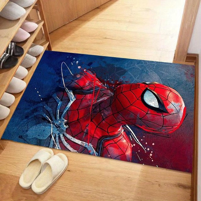 Spider-Man Teppich von Yun Heng Three in Braun und Multicolour, rechteckig, B/H: 90 x 60 cm - Bild 1