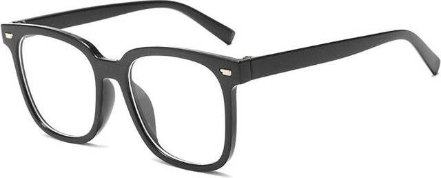 UISIMO Kinder Korrektionsbrille, Quadratisch, Vollrand, Kunststoff, black - Bild 1