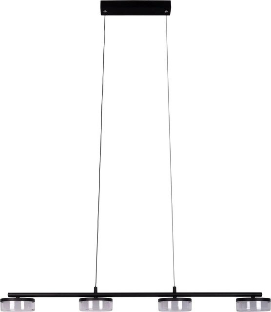 Näve LED-Pendelleuchte Cimo Schwarz 4er-Set, dimmbar, B/T/H: 96 x 12 x 12 cm - Bild 1