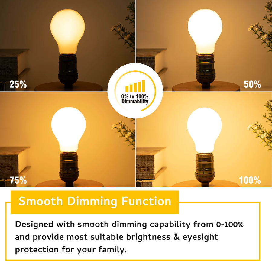 Grensk LED-Lampen Set E27, 3 Stück, 12 W, 1521 lm, dimmbar, Warmweiß - Bild 2