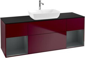 V&B Waschtischunterschrank Finion Wandbeleuchtung in Lackoptik Breite: 160 cm - Bild 1