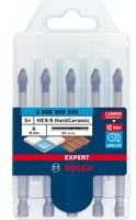Bosch Expert HEX-9 HardCeramic Fliesenbohrer-Set 5-teilig für weiche und harte Fliesen sowie Dachziegel mit 6 mm Durchmesser und 90 mm Länge - Bild 2