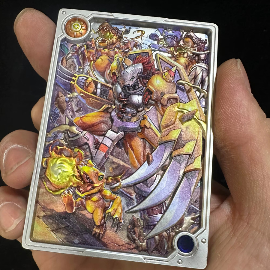 Keeppley Digimon Greymon Metall-Sammelkarte, Bunt / Mehrfarbig - Bild 1