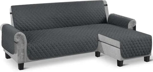Wasserdichter Ecksofabezug in L-Form für dein Wohnzimmer, gesteppter Universal-Couchbezug aus Polyester und Elasthan, einfarbig und waschbar - Bild 1