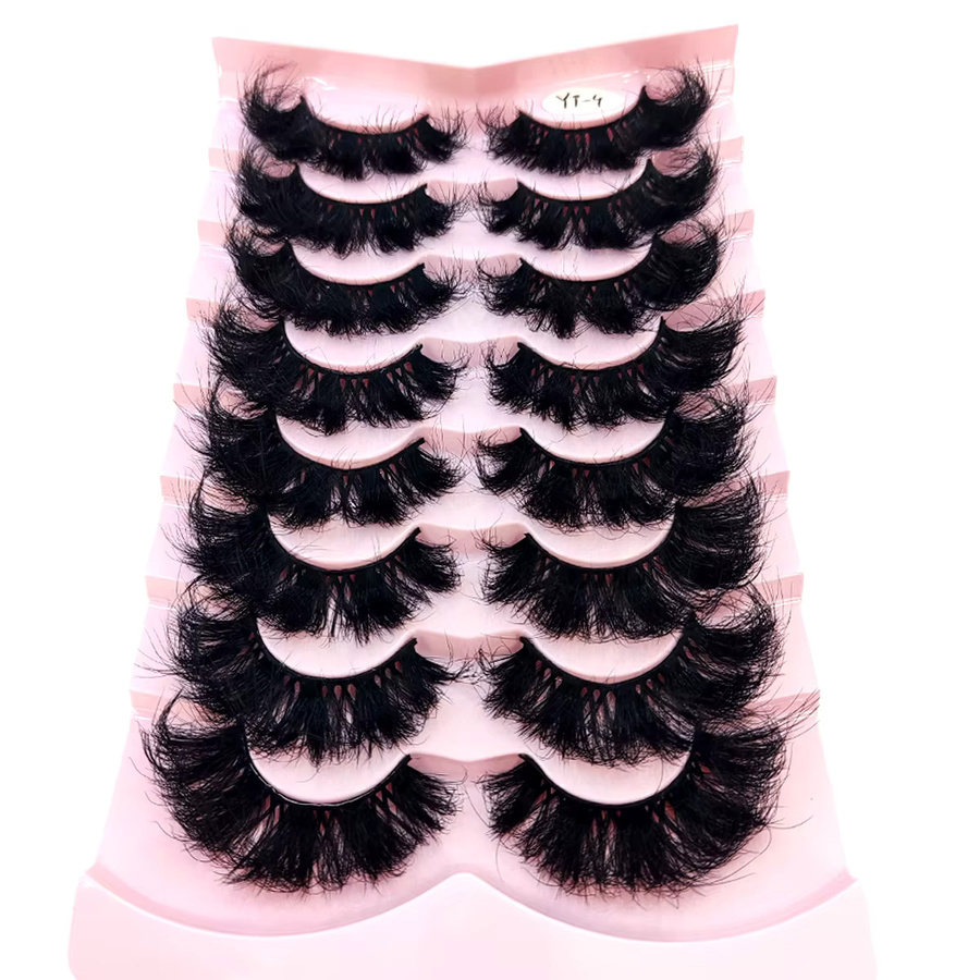 HBZGTLAD Künstliche Wimpern, Black, 8 Paar, Unisex - Bild 2