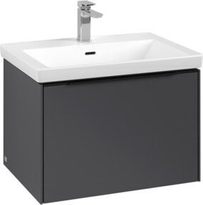 V&B Waschtischunterschrank Subway 3.0 in Grau Matt, B/T/H: 62,2 x 42,9 x 47,8 cm - Bild 1