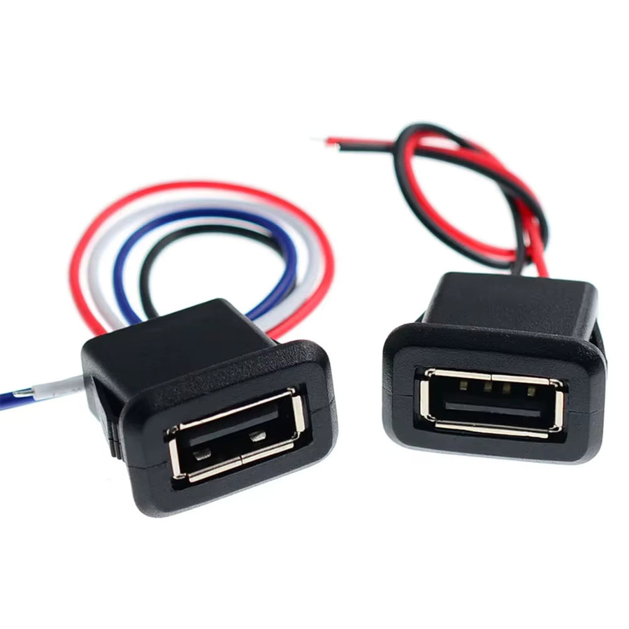 YanXi USB 2.0 Buchse mit PH2.0 Kabel und 2/4-Pin Ladeanschluss in Schwarz - Bild 3