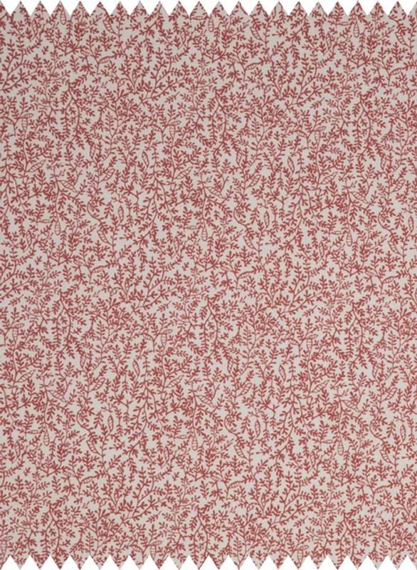 Quenin Tissu Leontine Dekostoff mit floralem Muster in Rot - Bild 1