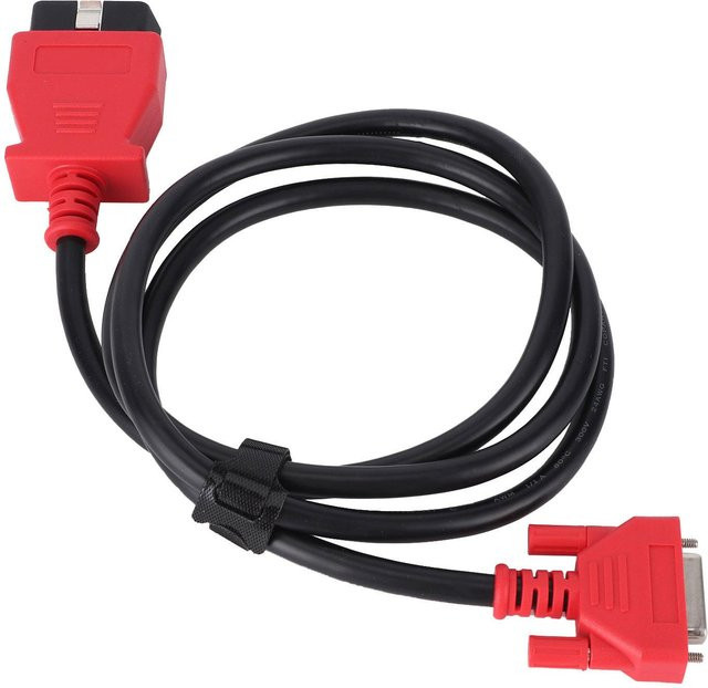Koogeelife 16Pin OBD2 Haupttestdatenkabel Diagnoseprogrammiergerät Fehlercomputerdetektor für Maxisys PRO in Schwarz und Rot - Bild 1