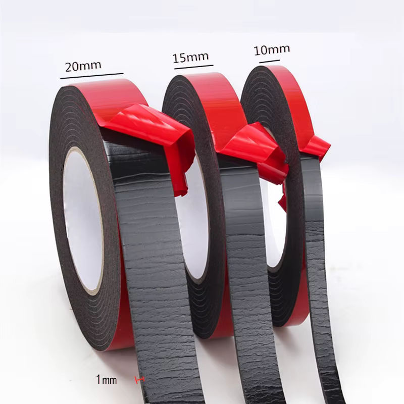 Superstarkes doppelseitiges Klebeschaumband aus Gummi in Rot, Dicke: 0,5 mm bis 2 mm - Bild 2