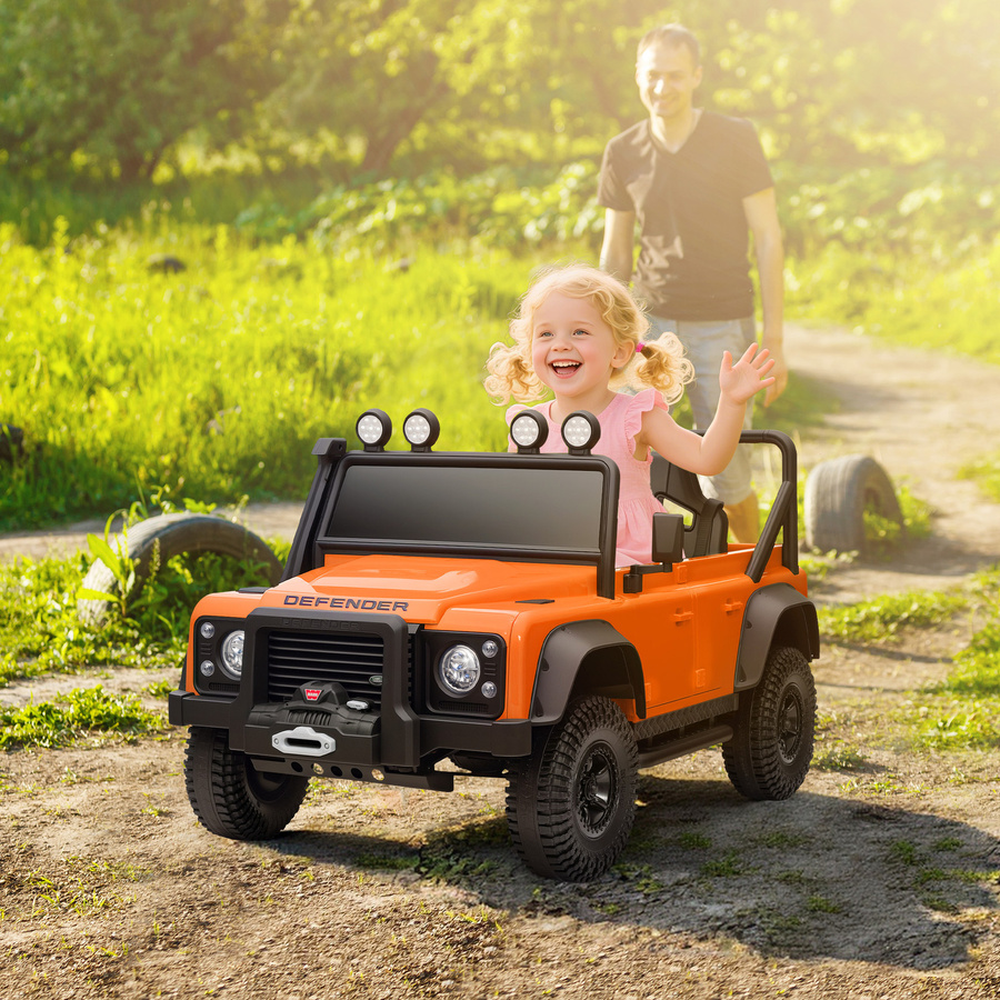 AIYAPLAY Kinder Elektroauto mit Fernbedienung Orange ab 3-5 Jahre - Bild 2