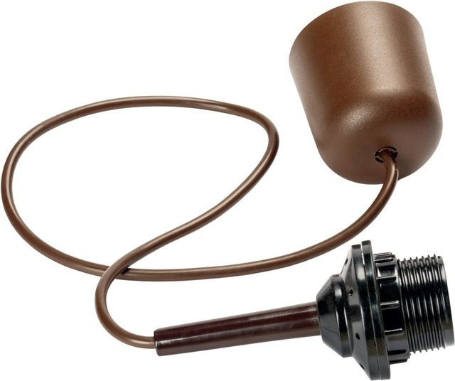 Orion Lightstyle Lampenaufhängung Basic Braun mit E27 Fassung - Bild 1