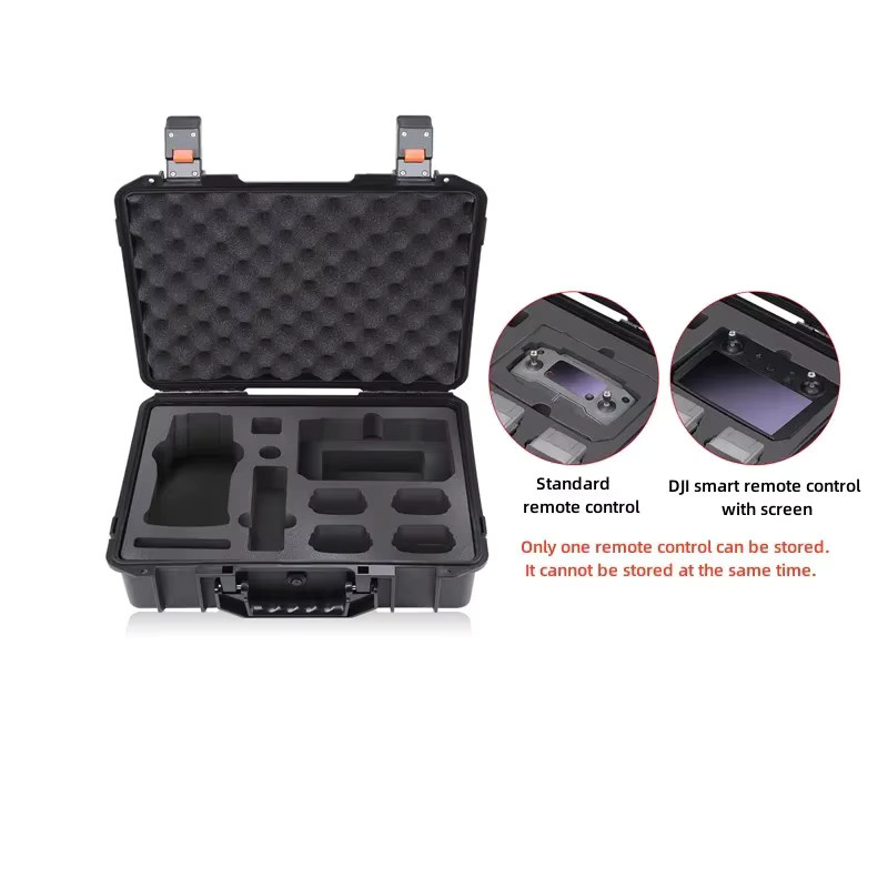 Wasserdichte Tragetasche in Schwarz für die DJI Mavic 2 Pro Zoom Smart Fernbedienung mit Bildschirm zur Aufbewahrung von Ladegerät und Batterien - Bild 3