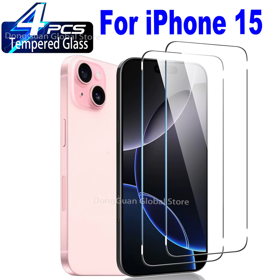 Leeshionz Panzerglas für iPhone 15 in Transparent - Bild 2
