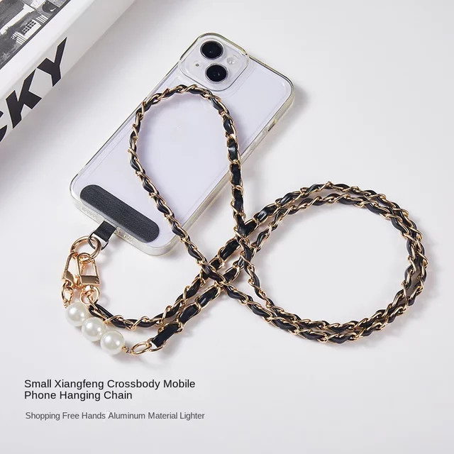 Tutew Universal Handy Lanyard mit Perlen als Hals- und Schultergurt in Weiß für alle Smartphone-Hüllen - Bild 1