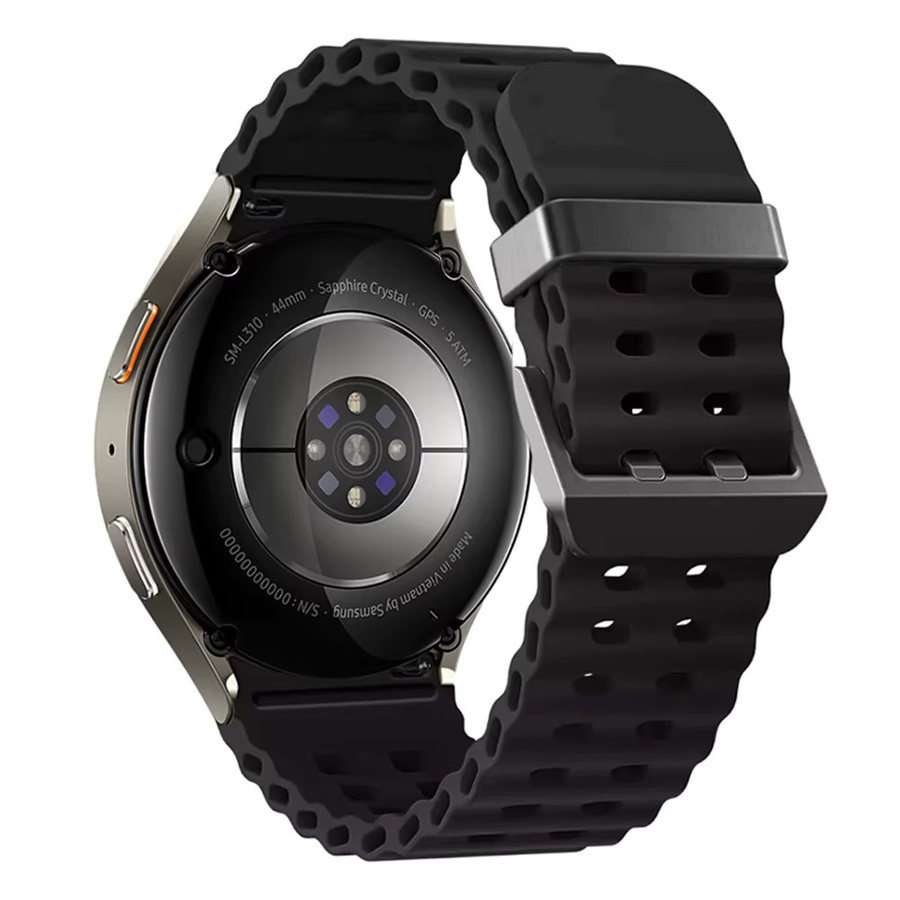 LCAPLE Uhrenarmband Silikon, Schwarz, Unisex - Bild 1