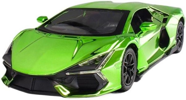 Fourall- Model Cars Lamborghini Revuelto, Modellauto, 1:24, Grün, mit Licht und Ton - Bild 1