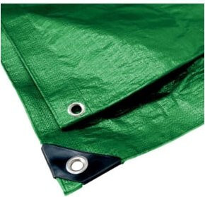 MaKeDO Gewebe-Abdeckplane grün B x L: 3 x 4 m, 140g/m² - Bild 1
