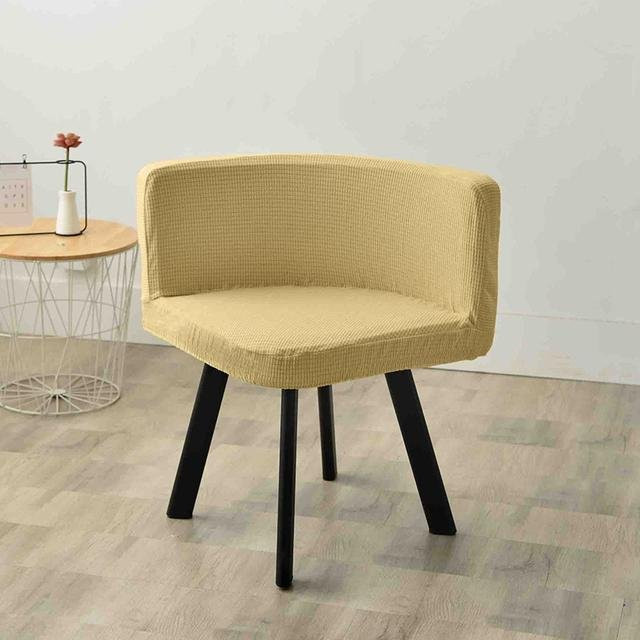 YZFZP Stuhlbezug aus Polarfleece in Grau, waschbare und elastische Stuhlhussen für Esszimmerstühle, dreieckiges Design - Bild 1
